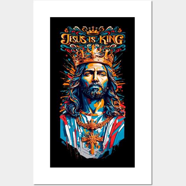 Jesus Is King Wall Art by NerdsbyLeo